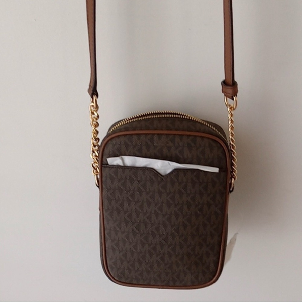 NWT Michael Kors Dark Brown Crossbody Bag - Picture 5 of 10